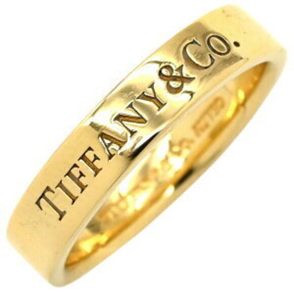 Tiffany Handbags - Tiffany Co ring flat band yellow gold TCo